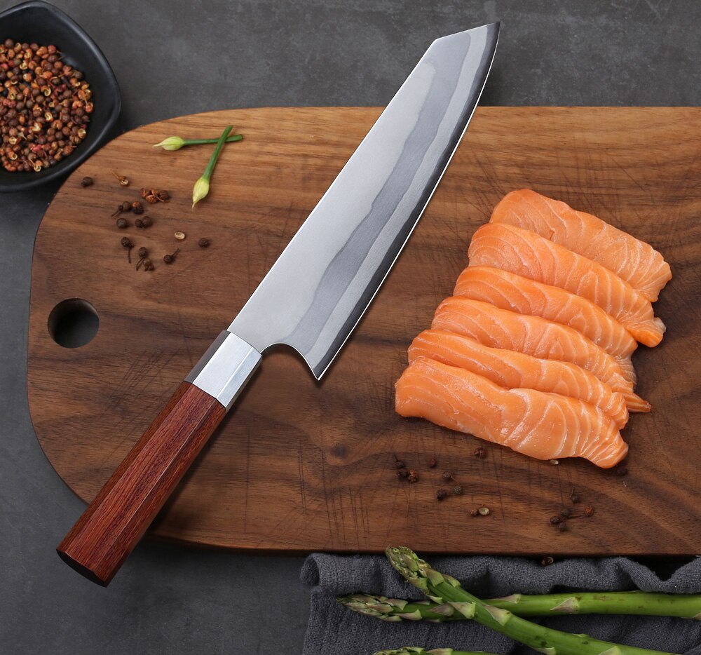 TURWHO 8 Inch Japanese Chef Knife 7-Layer 440C Damascus Stainless Steel Kitchen