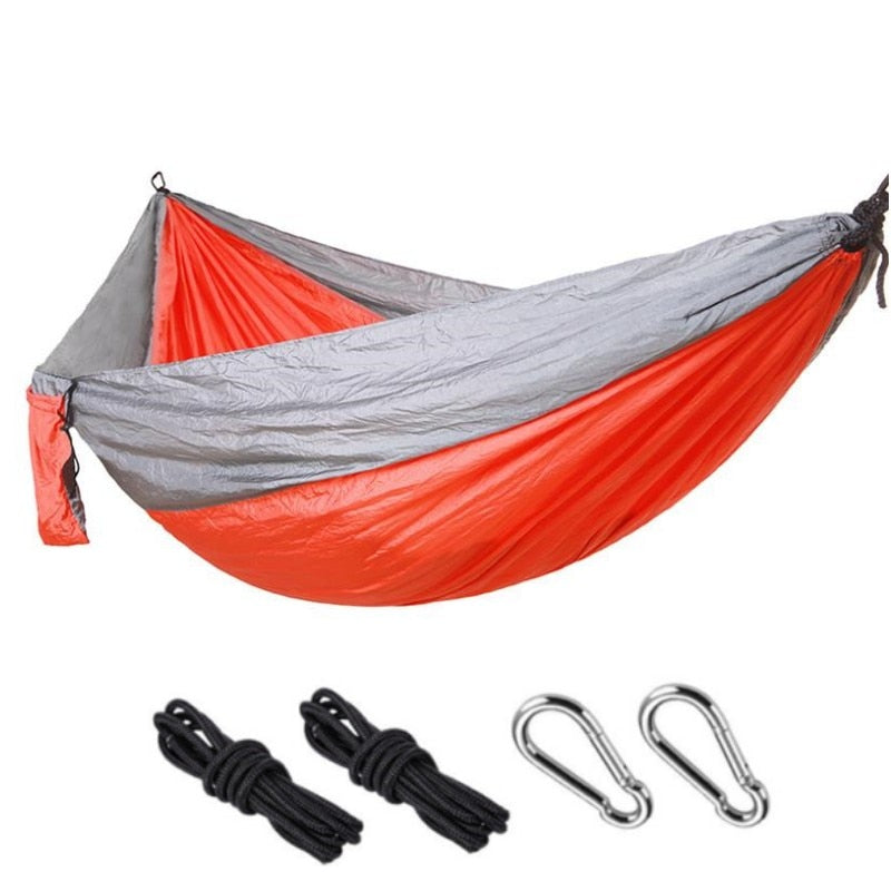 Color Matching Hammock Outdoor Camping Ultra Light Portable Hammock for Double Person Swing