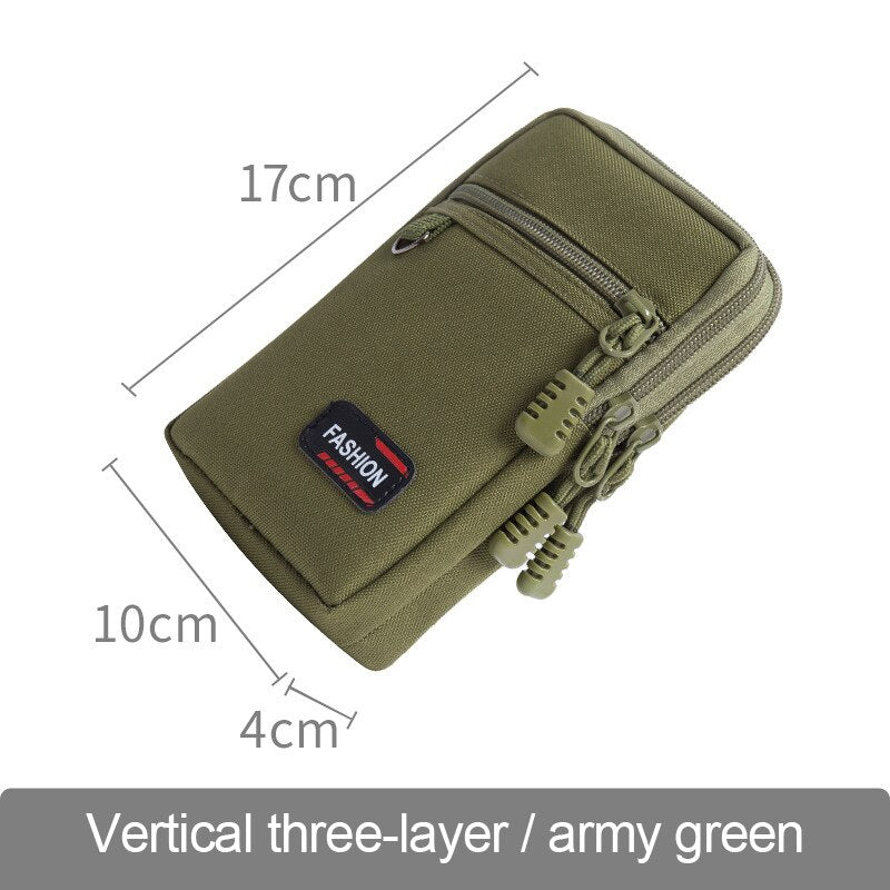 Nylon Tactical Bag Outdoor Molle Military Waist Fanny Pack Men Phone Pouch Camping Hunting