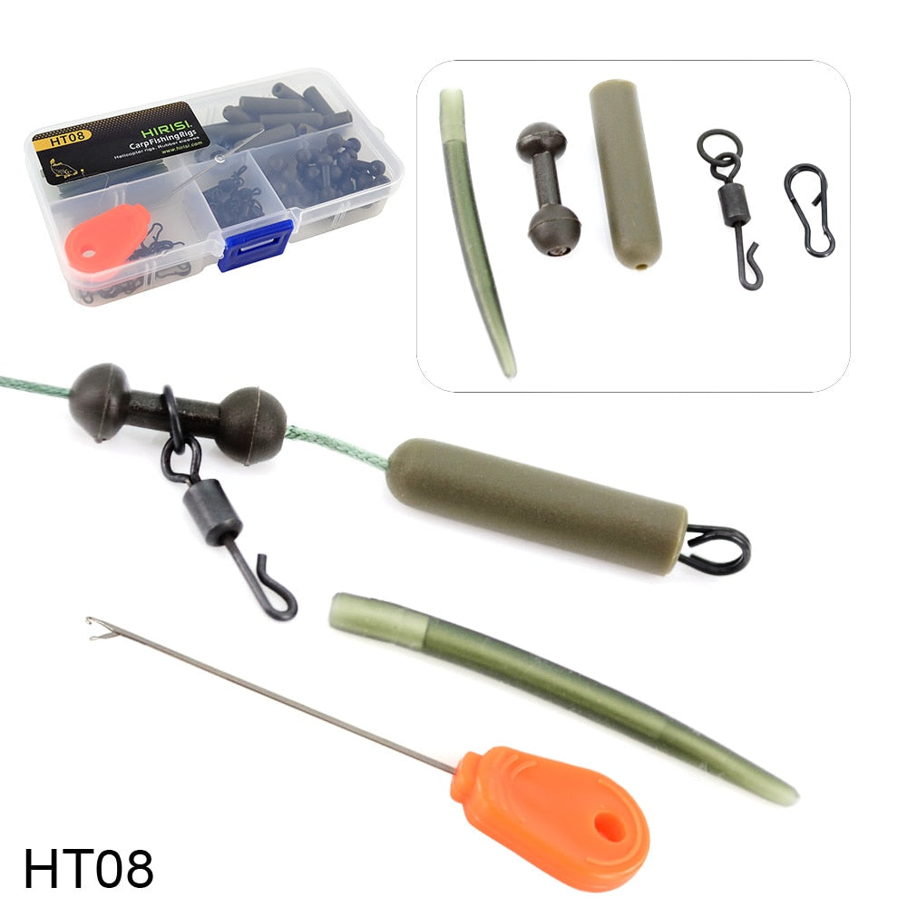 Carp Fishing Safety Lead Clips with Bait Needle Swivel and Snap Terminal Tackle Carp Accessories