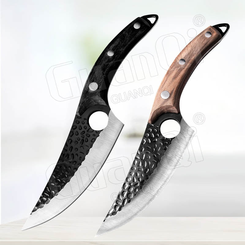 Fish Filleting Knife Stainless Steel Boning Handmade Kitchen Meat Cleaver Camping Cutter Chef Knives