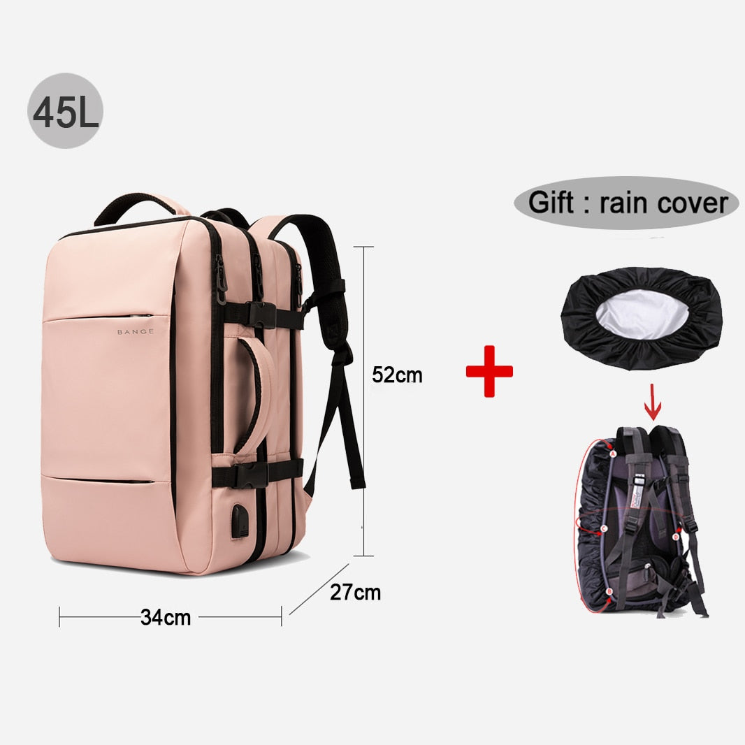 Laptop Backpack Large Waterproof School USB Charging Men Business Travel Backpack Man