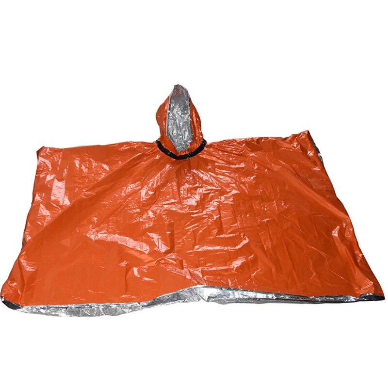 Emergency Blanket Survival Sleeping Bag Thermal Raincoat Aluminized Film Camping Hiking Waterproof