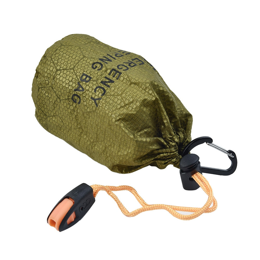 Outdoor Emergency Thermal Waterproof Sleeping Storage Bag Camping Sack Survival Emergency