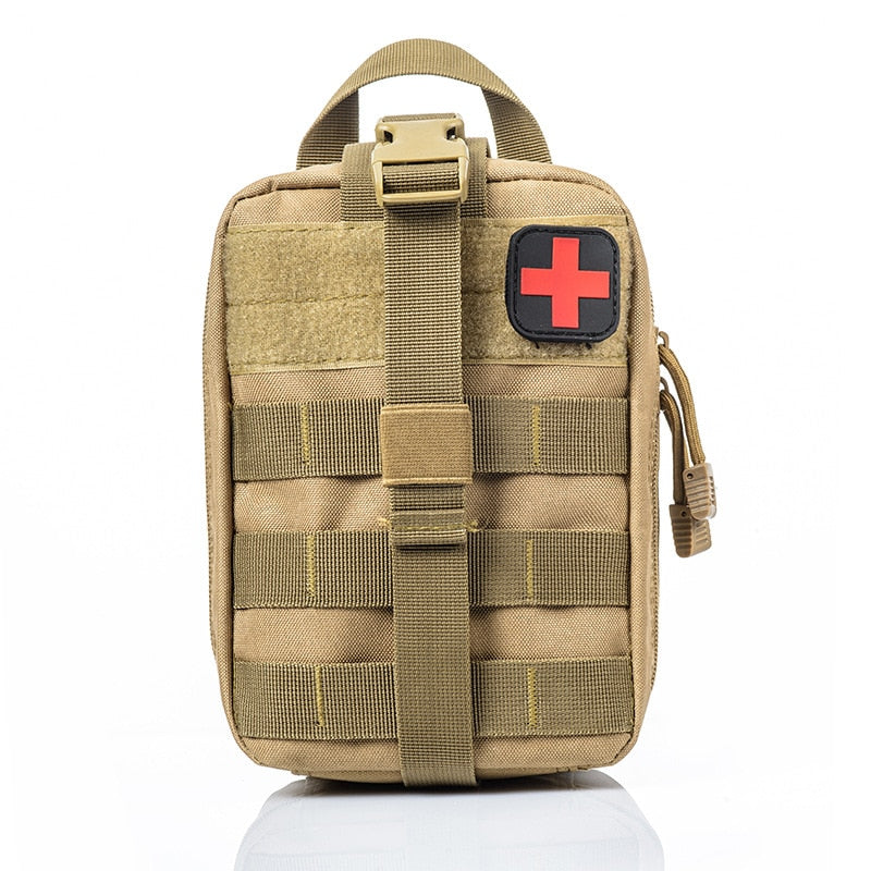 Outdoor First Aid Kit Tactical Molle Medical Bag Military EDC Waist Pack Hunting Camping Bag