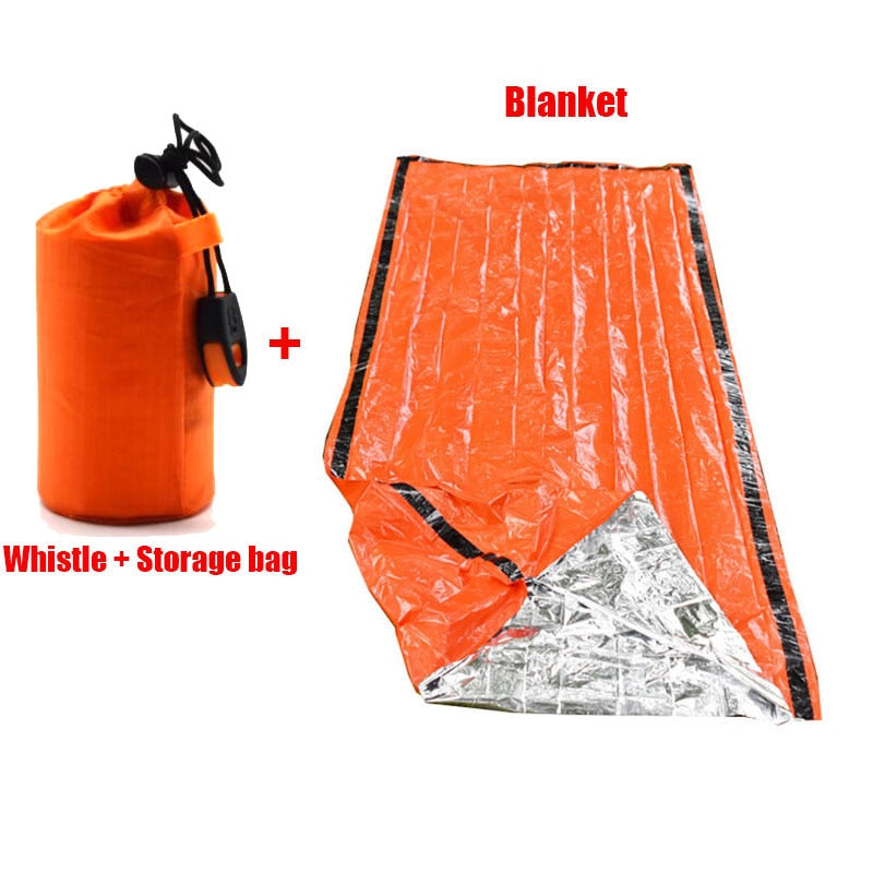 Portable Waterproof Emergency Survival Sleeping Bag Mountaineering Emergency Raincoat