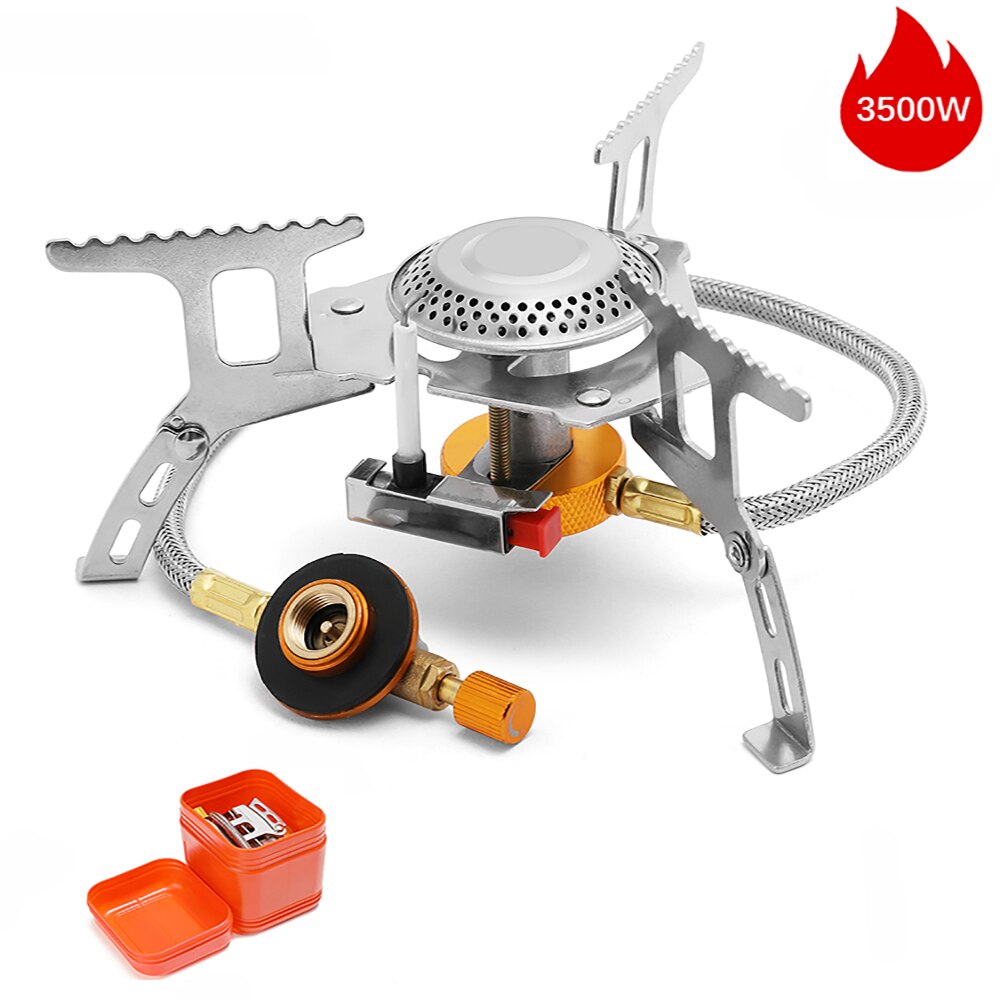 Camping Gas Stove Outdoor Tourist Burner Strong Fire Heater Tourism Cooker Survival