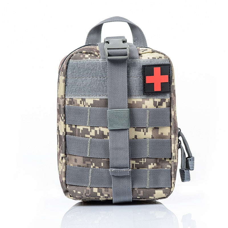 Outdoor First Aid Kit Tactical Molle Medical Bag Military EDC Waist Pack Hunting Camping Bag