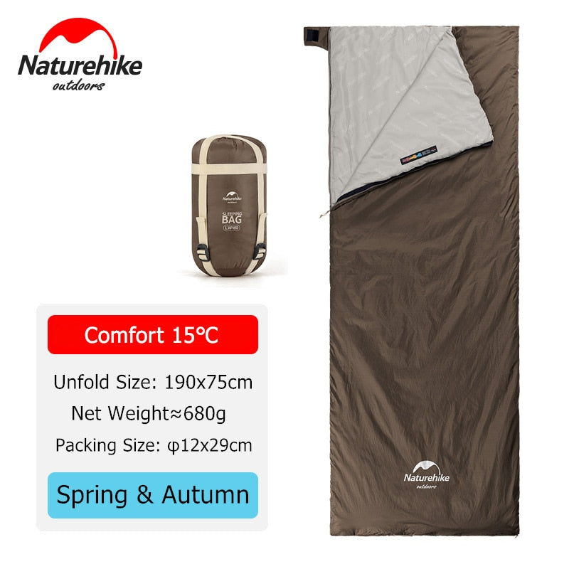 Naturehike Sleeping Bag Ultralight Waterproof Cotton Summer Hiking Camping