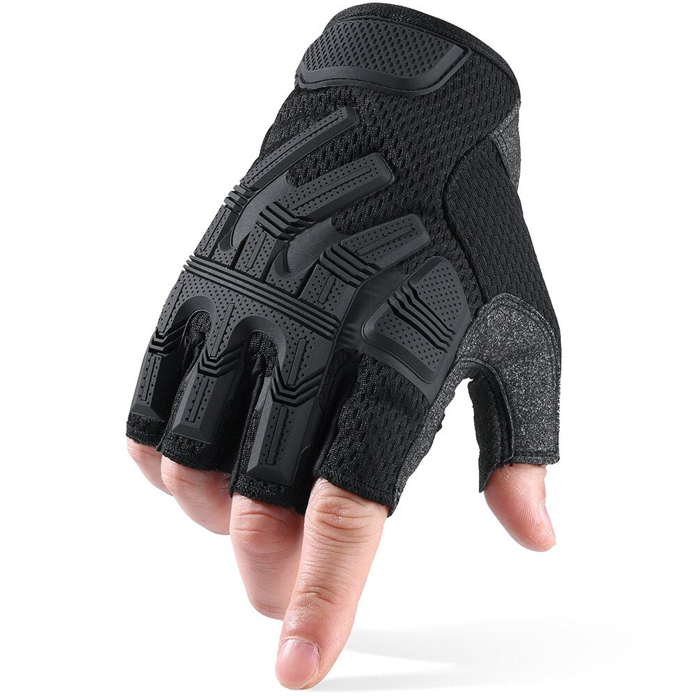 Bicycle Fingerless Glove Half Finger Gloves Tactical Military Army Camo Cycling Hunting Bike Airsoft