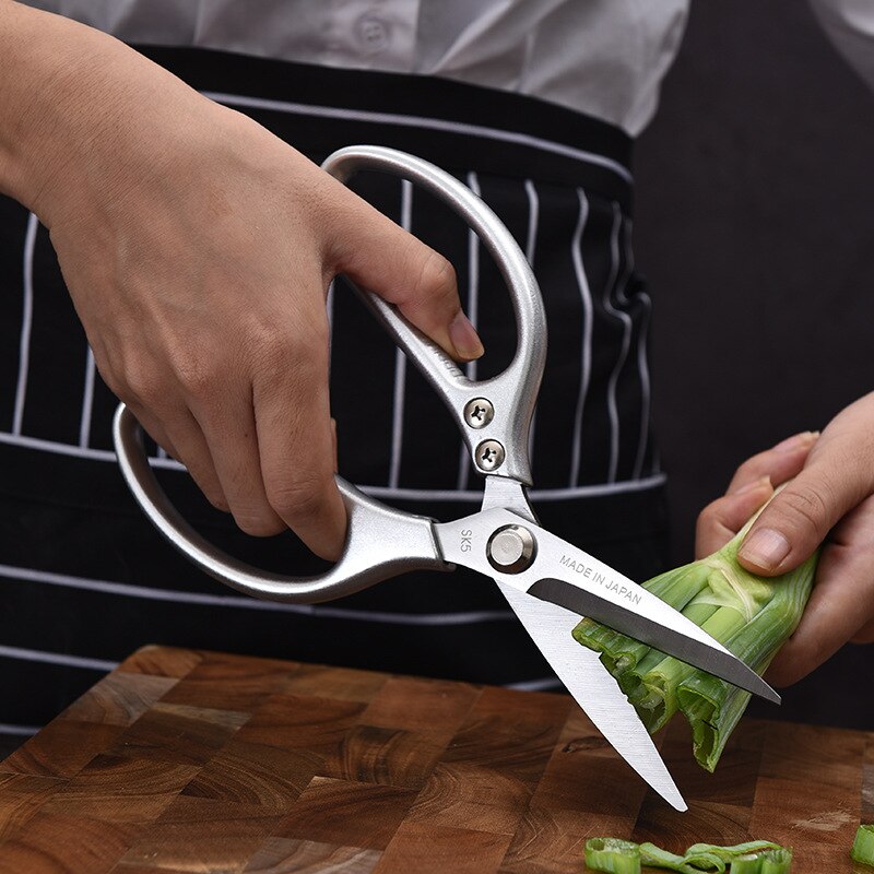 Multifunctional Kitchen Scissors JapaneseStainless Steel Chicken Bone Food Aluminum Alloy