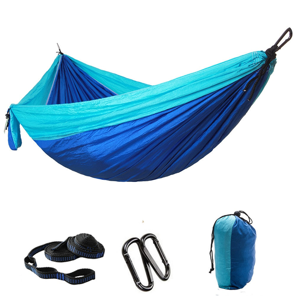 Color Matching Hammock Outdoor Camping Ultra Light Portable Hammock for Double Person Swing