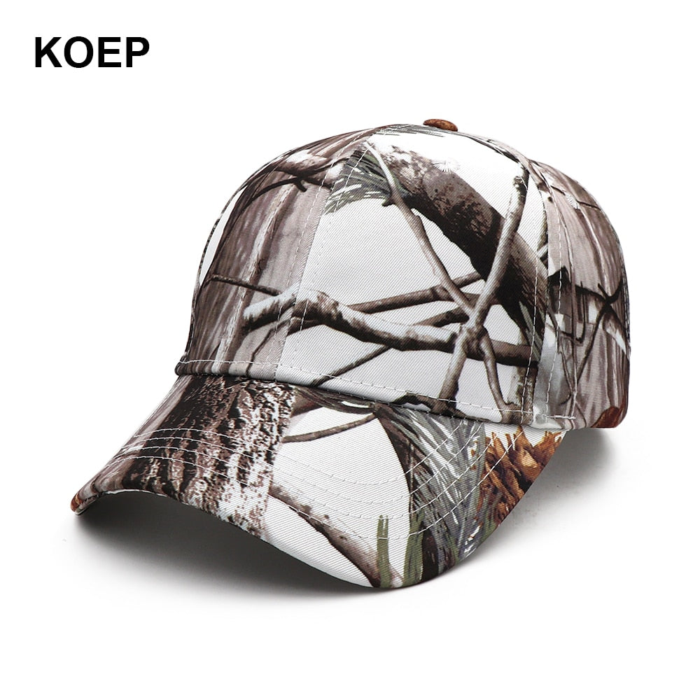 KOEP New Camo Baseball Cap Fishing Men Outdoor Hunting Camouflage Jungle Hat Airsoft Tactical