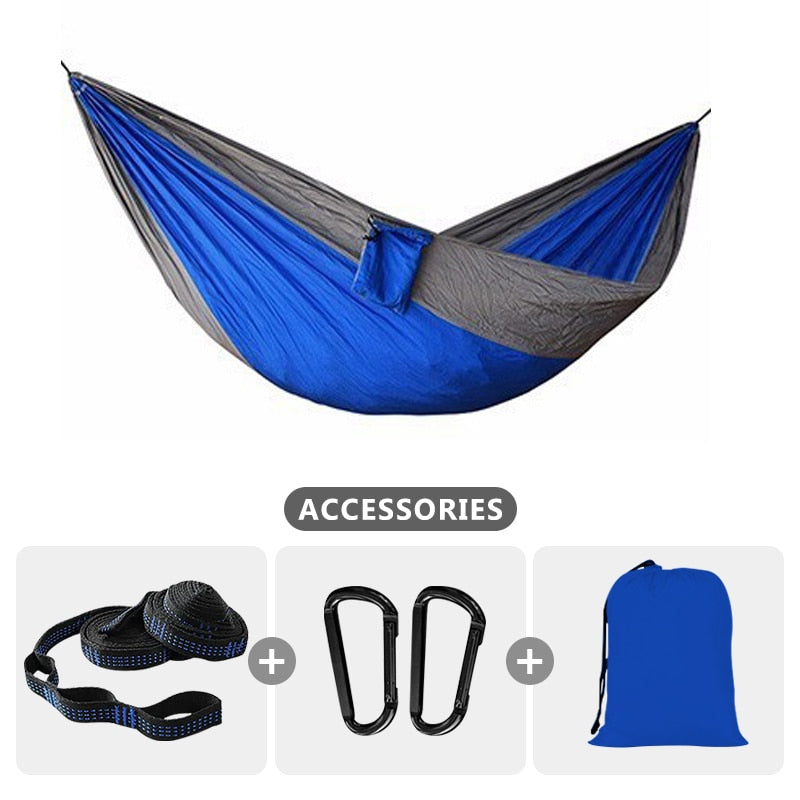 Camping Hammock For Single 220x100cm Outdoor Hunting Survival Portable Garden Yard