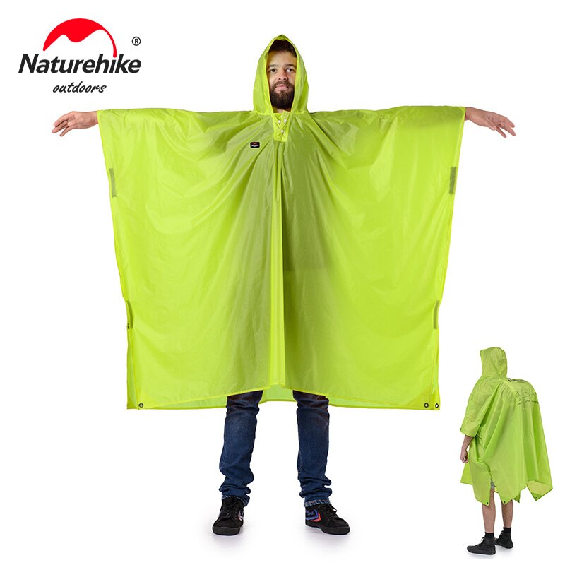 Naturehike Raincoat 3 in 1 Portable Rain Coats Outdoor Waterproof Ultralight Camping Mat Shelter