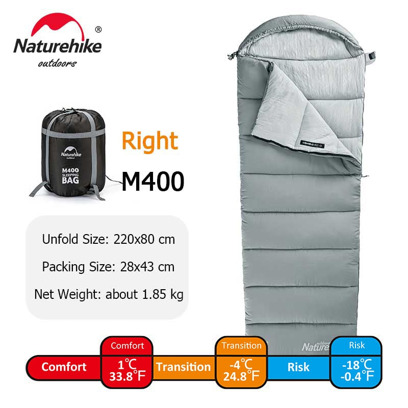 Naturehike M180 Lightweight Sleeping Bag M300 Double Camping Sleeping Bag M400 Machine