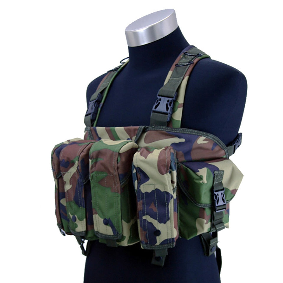 High Quality Outdoor Tactical Chest Rig Airsoft Hunting Vest Molle Pouch Simple Military