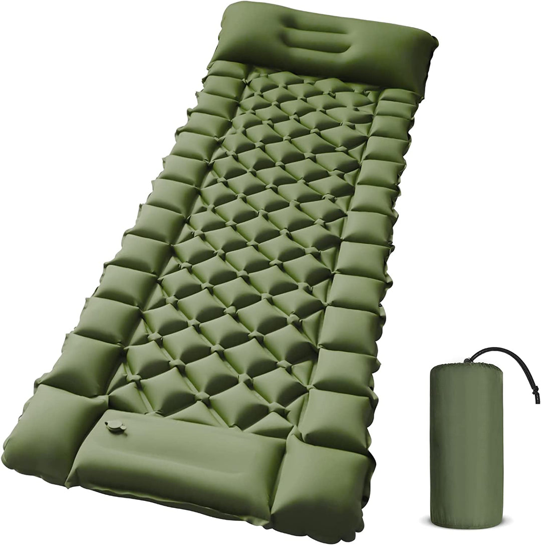 Outdoor Camping Sleeping Pad Air Matt Ultralight Inflatable Mattress Camp Bed Picnic Blanket