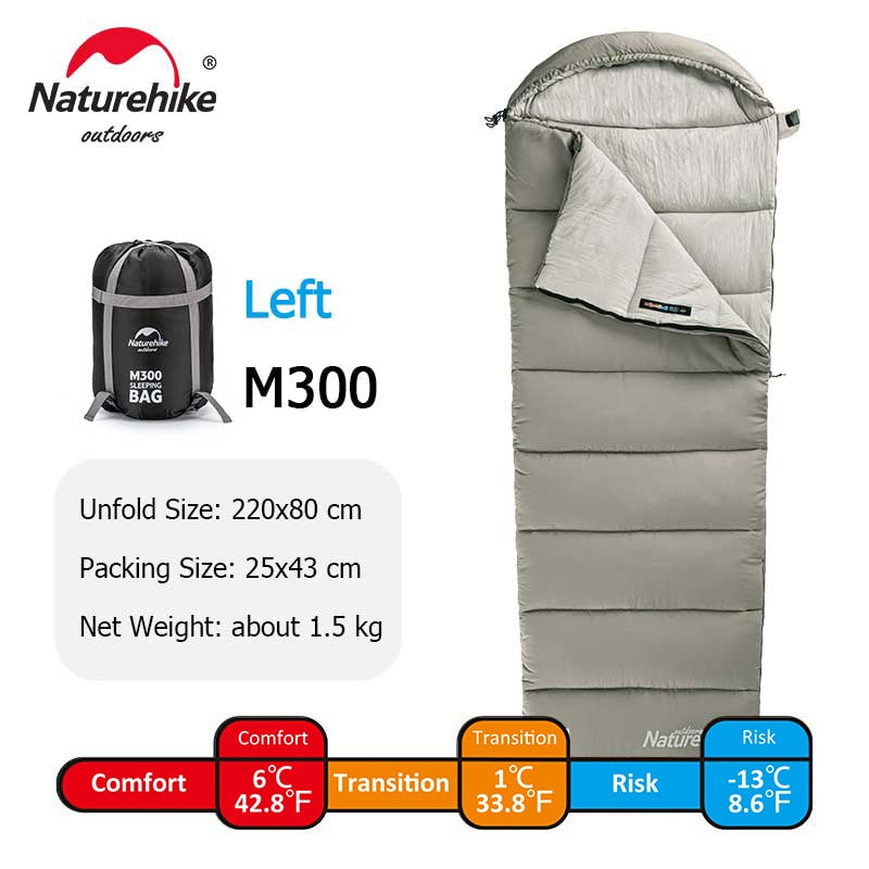 Naturehike M180 Lightweight Sleeping Bag M300 Double Camping Sleeping Bag M400 Machine