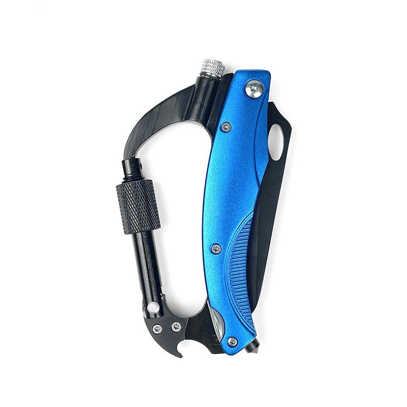 Camping 7-in-1 Pocket Multitool with Knife carabiner Bottle Opener Multi-tool Survival Multi-tool