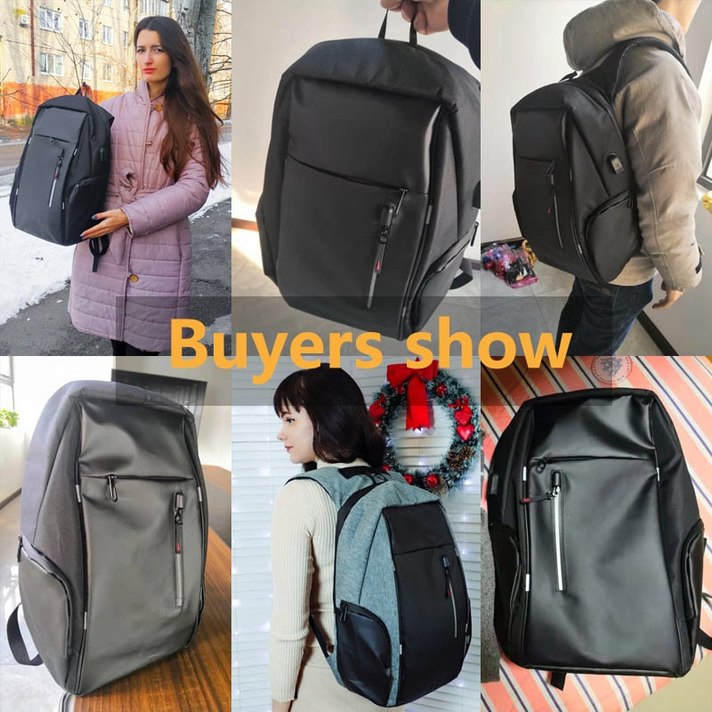 CEAVNI Backpack Men USB Charging Waterproof Laptop Casual Oxford Male Business Bag Mochila Computer