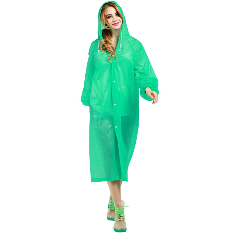 Fashion Waterproof Women Men Rain coat Hooded For Outdoor Hiking Travel Fishing Climbing