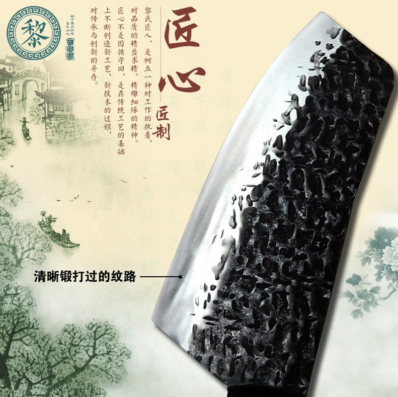 Master Handmade Kitchen Knives Stainless Steel Cleaver Forged Blade Butcher Knives