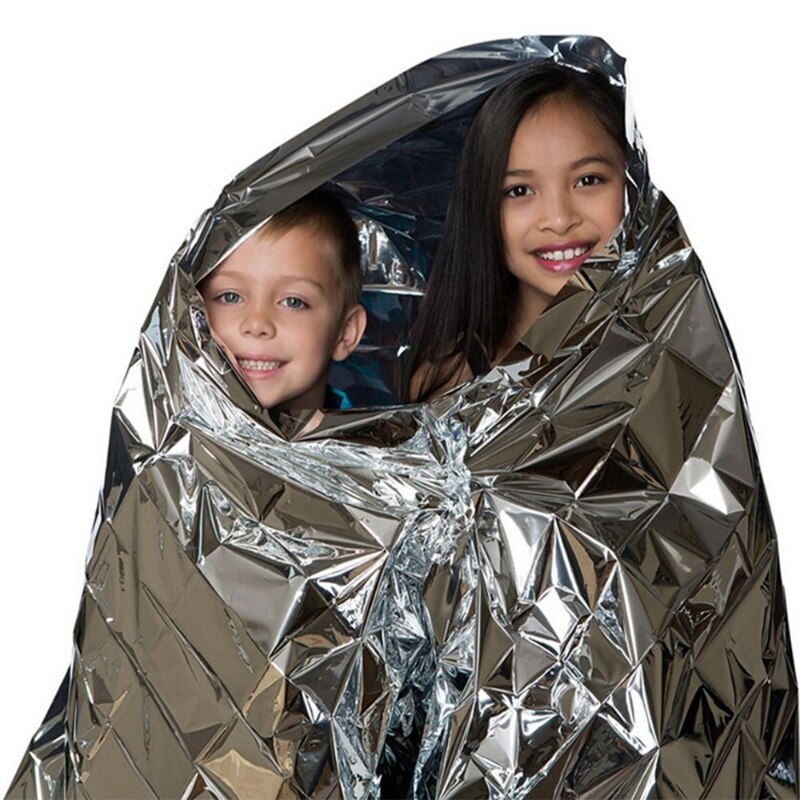 Emergency Blanket Outdoor Survival  Waterproof Foil Thermal Blanket for Camping Hiking