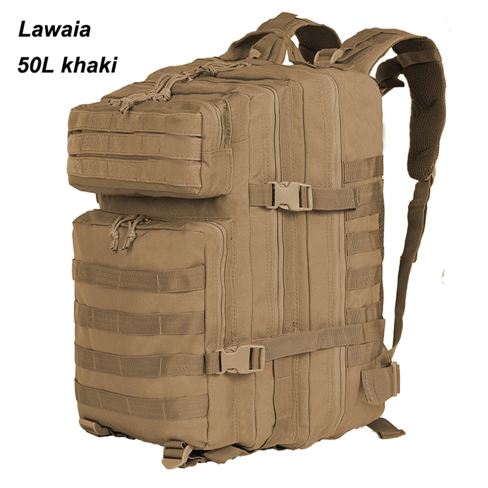 Lawaia Military Rucksacks Capacity Man Army Tactical Backpacks Outdoor Pack