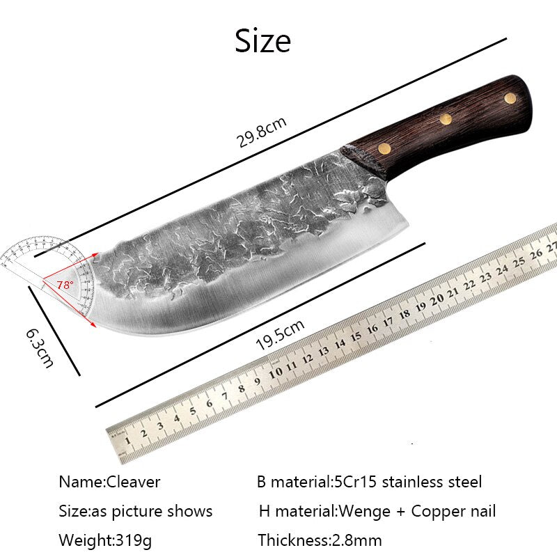 CHUN Slaughter Knife Cutting Meat Multi-purpose Knives Hand Forging Kitchen Chef Tools