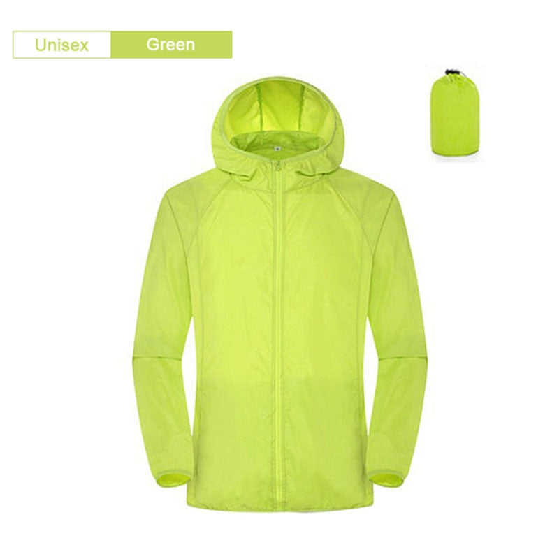 Camping Rain Jacket Men Women Waterproof Sun Protection Clothing Fishing Hunting Quick Dry Skin