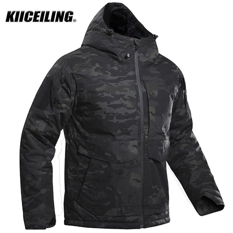 KIICEILING Polar Winter Warm Waterproof Windbreakers Military Tactical Hunting Camping