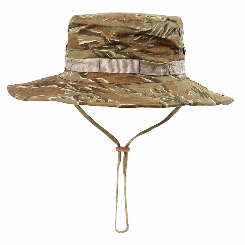 Waterproof Bucket Hat Summer Men Women Boonie Hat Outdoor UV Protection Wide Brim