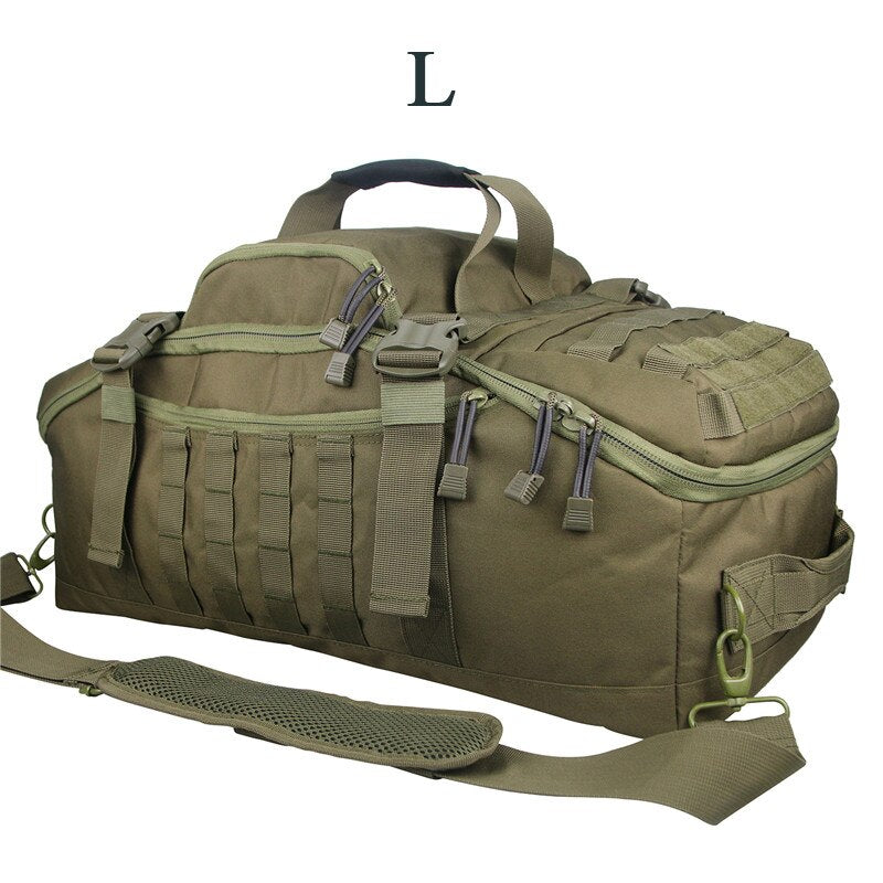 LQARMY Camping Backpacks Men Military Tactical Molle Army Hiking Travel Sports Gym Duffel Bag