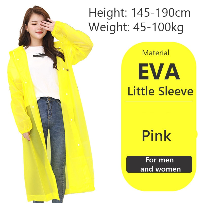 Women Men Impermeable Thickened Waterproof Raincoat Tourism Outdoor Hiking Rain Poncho