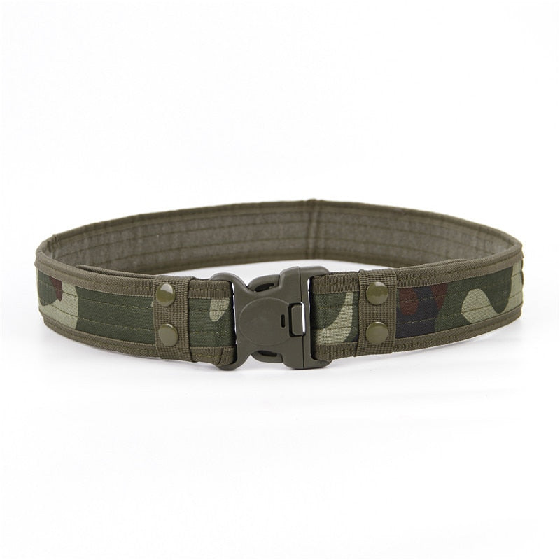 2022 New Army Style Combat Belts Quick Release Tactical Fashion Men Canvas Waistband