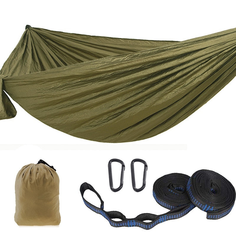 Color Matching Hammock Outdoor Camping Ultra Light Portable Hammock for Double Person Swing