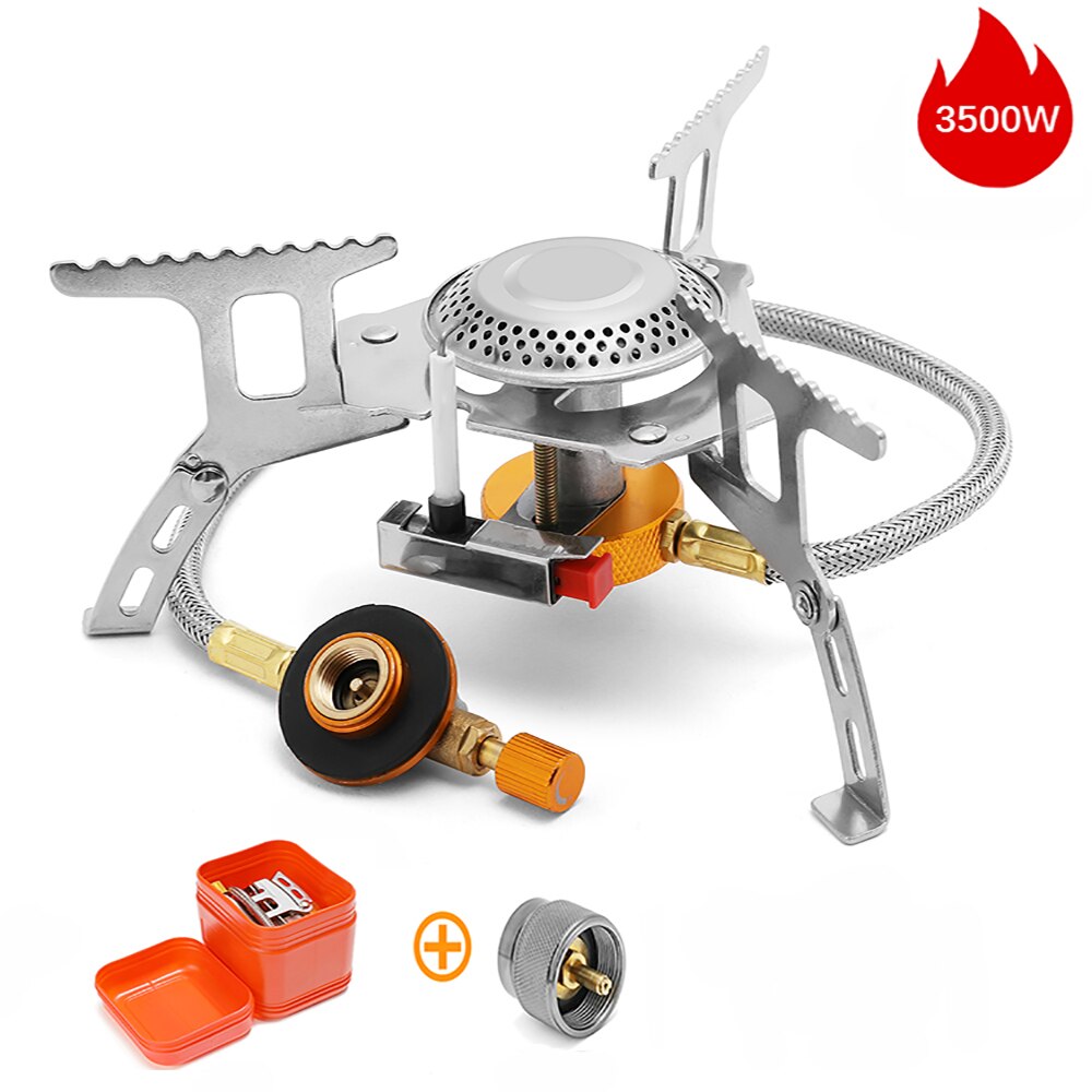 Camping Gas Stove Outdoor Tourist Burner Strong Fire Heater Tourism Cooker Survival