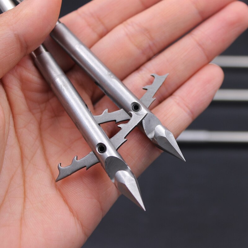 New High Quality Stainless Steel Arrow Bow Missile Sharp Barb Head Shooting Fish Dart Shooting