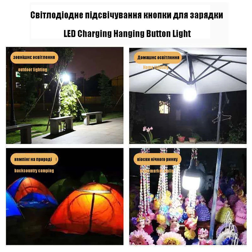 Camping Lights Rechargeable lamp Led Light Lantern Emergency Bulb High Power Tents Lighting