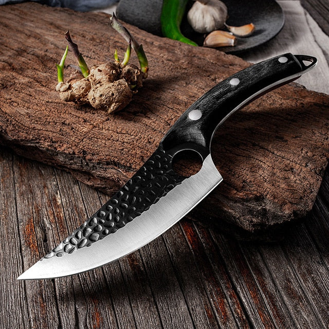 Knife Serbian Chef Knife Stainless Steel Kitchen Knife Butcher Fish Knife