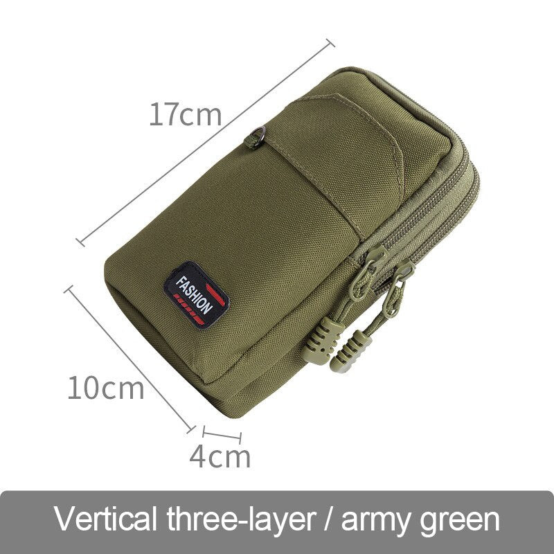 Nylon Tactical Bag Outdoor Molle Military Waist Fanny Pack Men Phone Pouch Camping Hunting