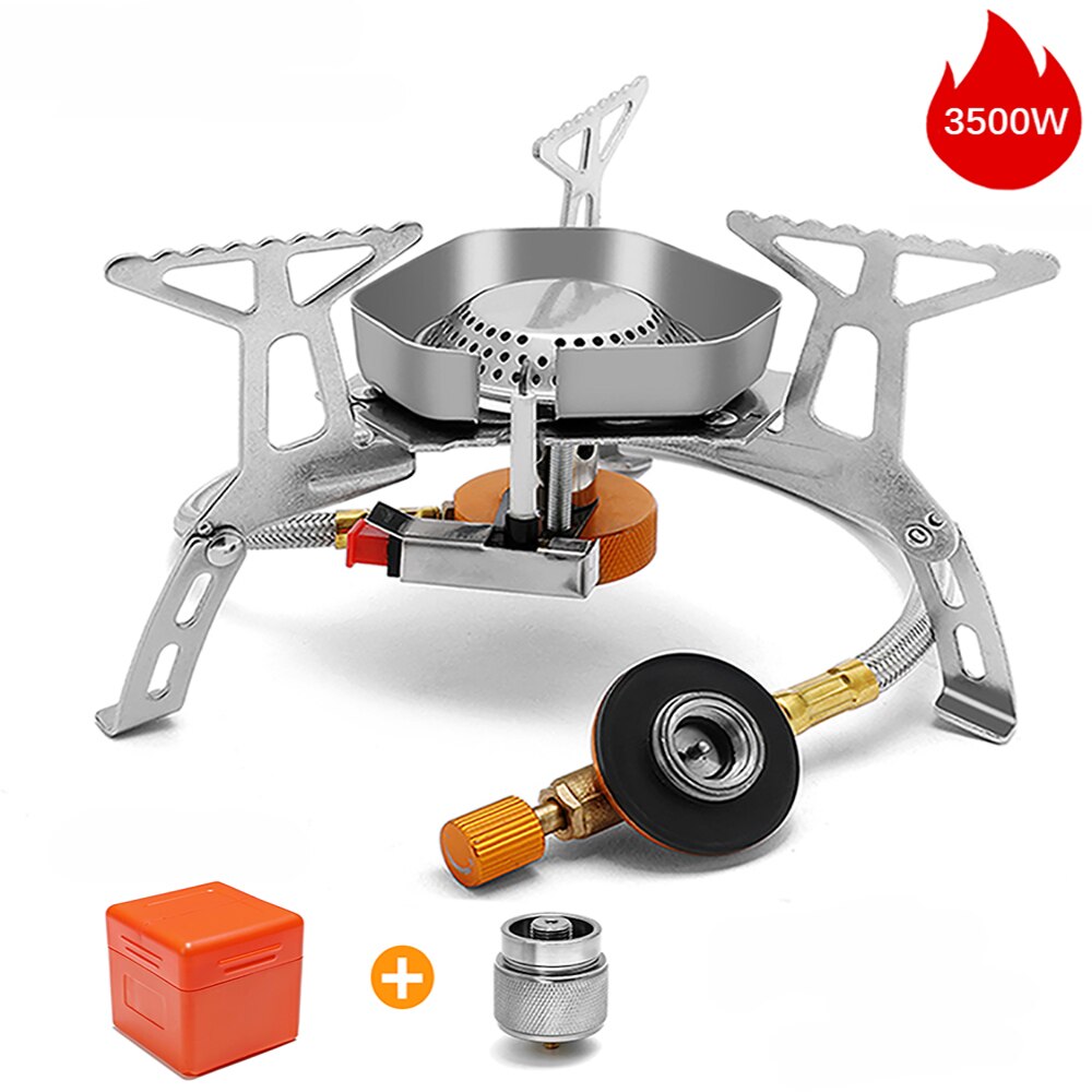 Camping Gas Stove Outdoor Tourist Burner Strong Fire Heater Tourism Cooker Survival