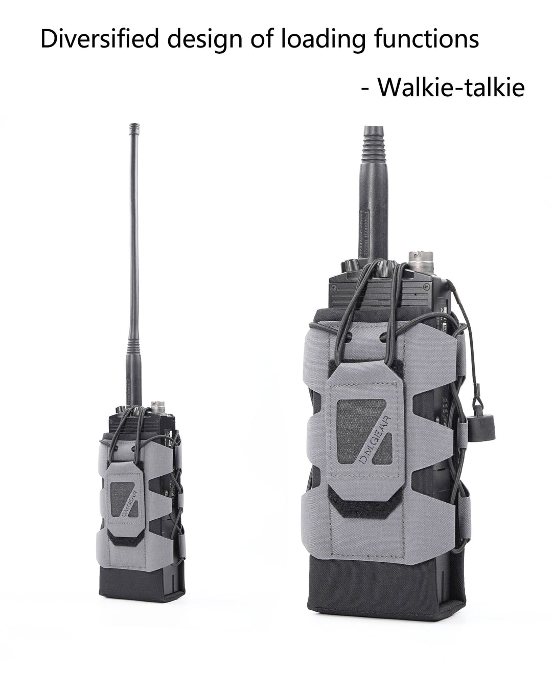 DMGear Tactical Molle Radio Pouch Water Bag Walkie Talkie Military Holder Pocket Interphone