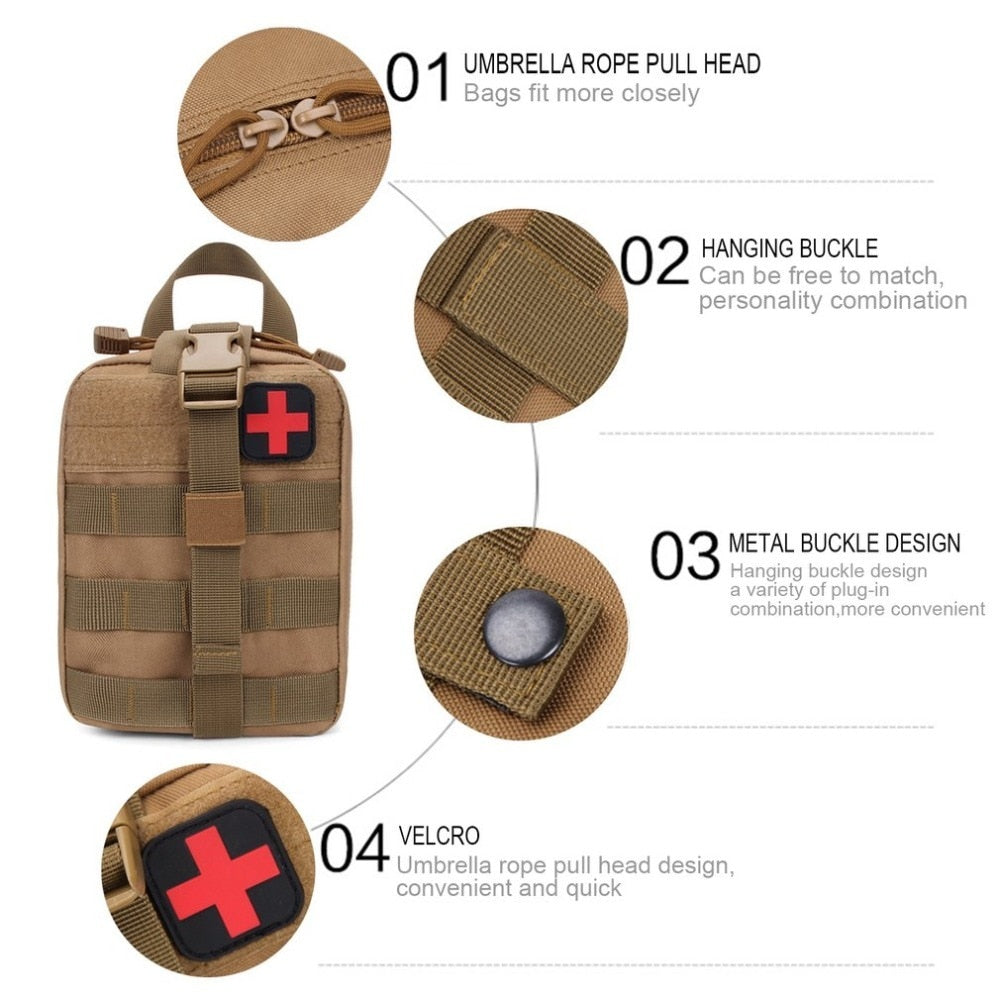 Survival Pouch Outdoor Medical Box Large Size SOS Bag Tactical First Aid Bag Tactical Bag