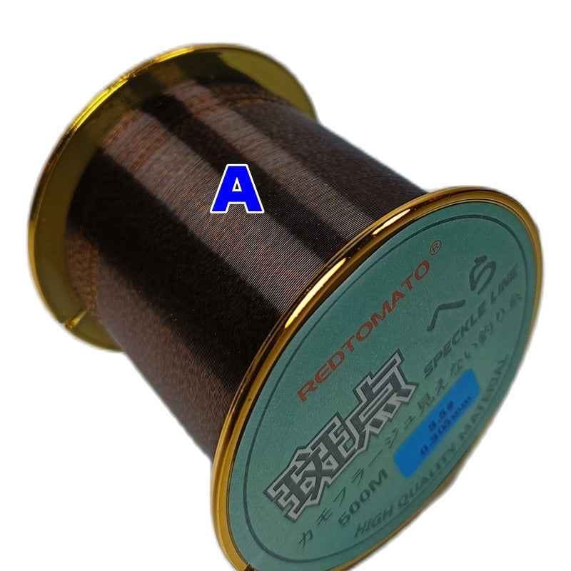 500m Invisible Fishing line Speckle Carp Fishing 3D spoted Sinking  Thread Fishing Algae