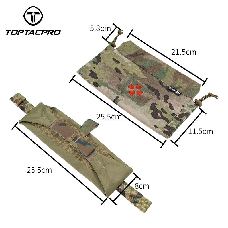 TOPTACPRO Tactical Roll 1 Trauma Pouch Medical Pouch IFAK First Aid Kit Pouch Camo