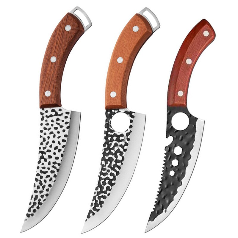 Steel Kitchen Chef Boning Knives Fishing Knife Meat Cleaver Butcher Meat Cleaver Hunting Knives