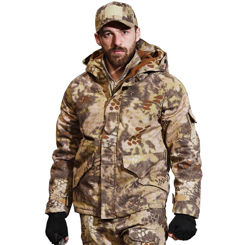 Outdoor Tactical Jacket Thermal Hunting Clothes Men Military Clothing Winter Hooded Coats