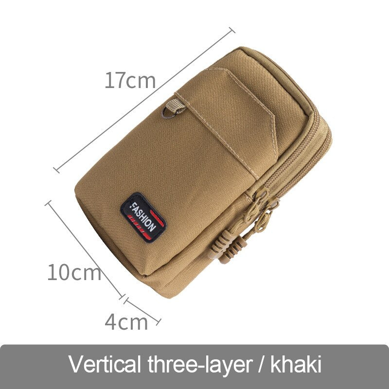 Nylon Tactical Bag Outdoor Molle Military Waist Fanny Pack Men Phone Pouch Camping Hunting